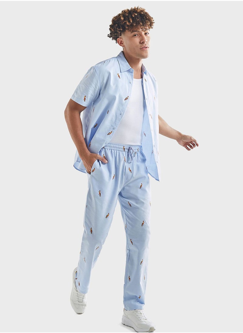 FAV Bird Print Drawstring Pant  - Image 4
