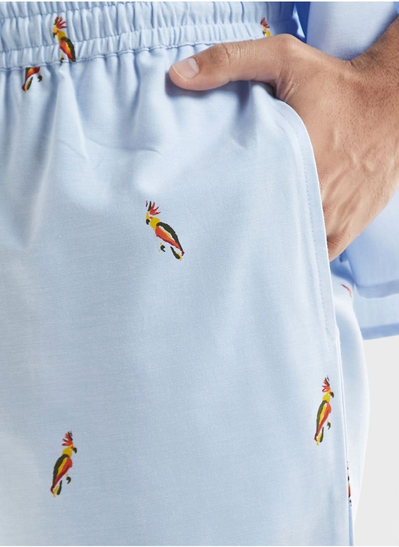 FAV Bird Print Drawstring Pant  - Image 3
