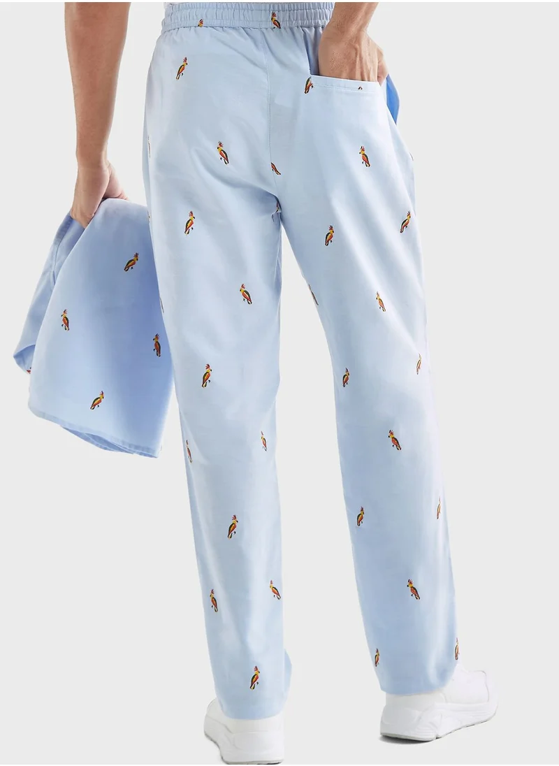 FAV Bird Print Drawstring Pant