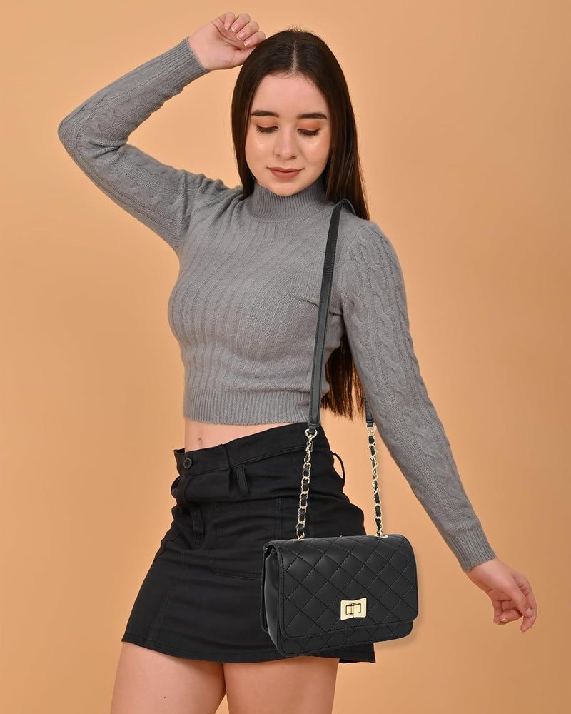 ADISA حقيبة كتف متقاطعة مبطنة للفتيات والنساء (SL5059-NEW) - Image 5