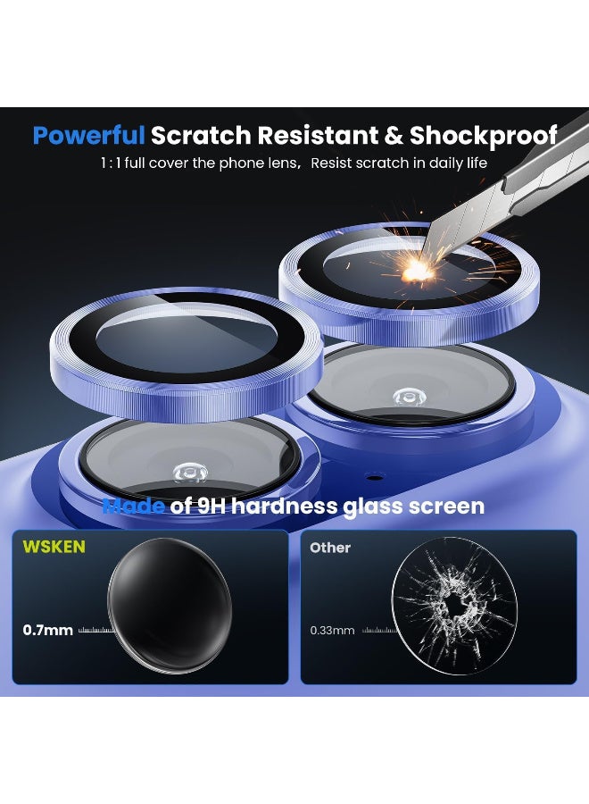Camera Lenses Compatible with iPhone 16 - 16 Plus - Sky Blue - Image 2