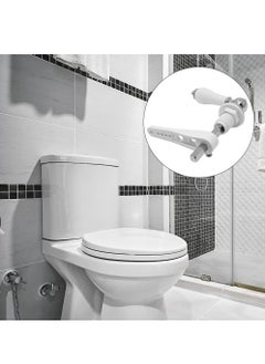 SYOSI SYOSI Toilet Cistern Lever Flush, Ceramic Toilet Flusher Handle, WC Cistern Flush Lever, WC Lavatory Flush, Water Tank Toilet Handle with Ceramic Handle, Toilet Cistern Lever Flusher  - Image 2