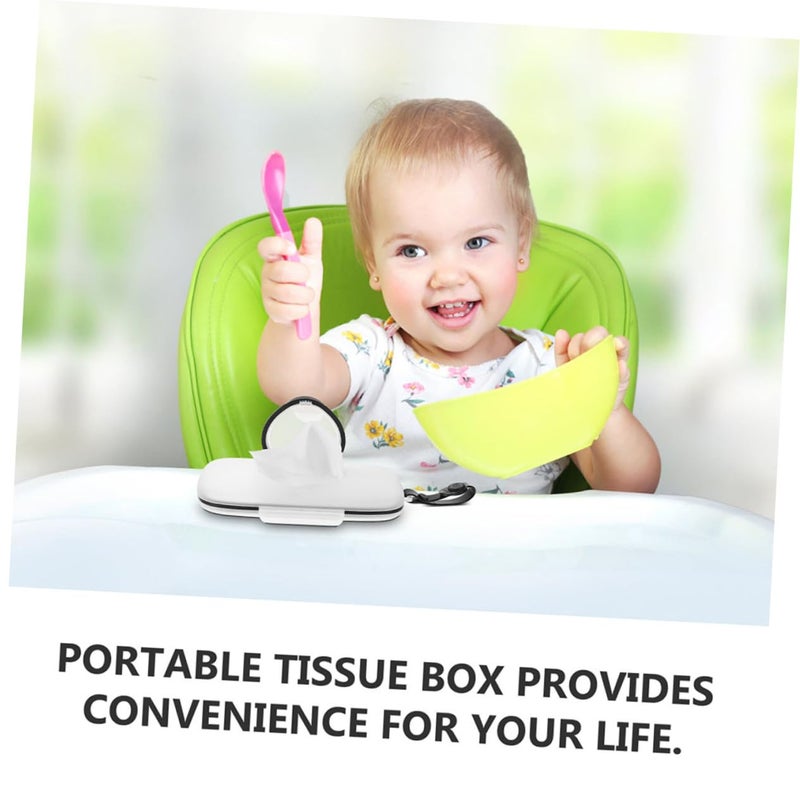 Portable Heart Shaped Baby Wipe Dispenser Box Travel Friendly Tissue Container for Diaper Bags - Image 5