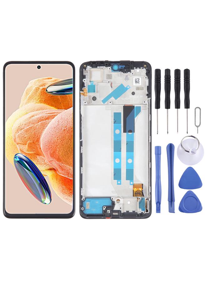 erorex Replacement For Xiaomi Redmi Note 12 Pro 4G OLED Material LCD Screen Digitizer Full Assembly with Frame - Image 1
