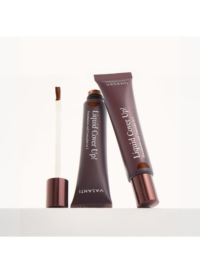 Vasanti Liquid V13 - Cosmetics Liquid Cover-Up - Foundation & Concealer in One - Image 4