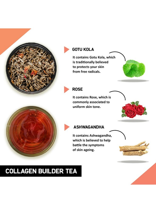 TEACURRY Collagen Builder Tea (1 Month Pack | 100 Grams) - For Skin, Hair, Nails (With Vitamin C, Biotin) - Image 2