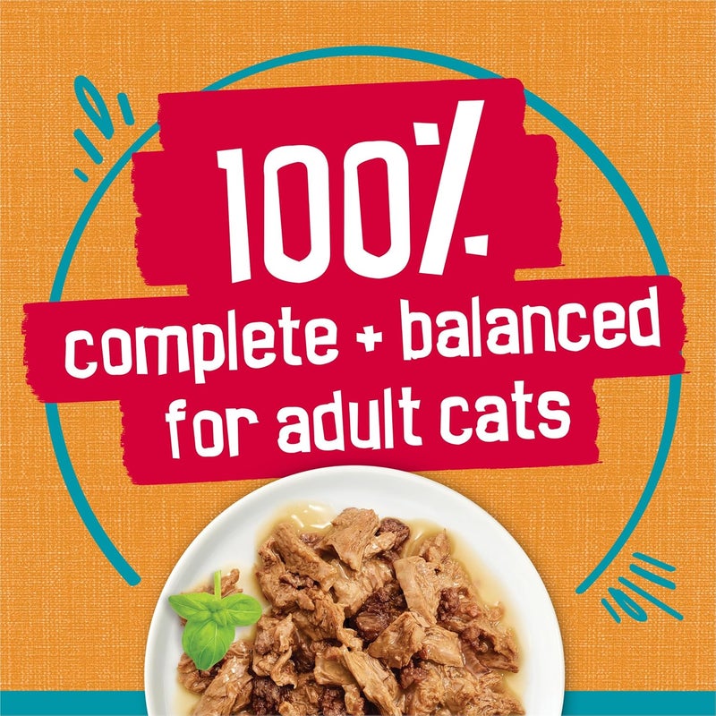 Friskies Tasty Treasures Wet Cat Food with Chicken & Liver in Gravy - 24 Cans of 5.5 oz Each - Image 5