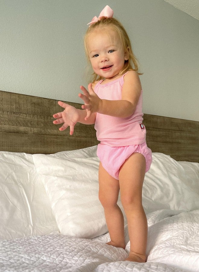 City Threads Made in USA Baby Girls and Baby Boys Unisex Organic Diaper Covers Bloomers Soft Cotton, Yellow, 2T - Image 2