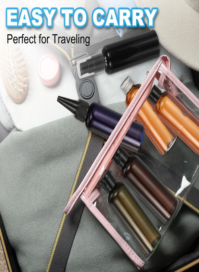 PATIKIL Travel Bottles with Screw Cap, 6 Pcs 3.4Oz(100ml) Leak Proof Refillable Empty Dispenser Container Squeeze Bottle with PP Screw Lid for Shampoo Toiletries Lotion Cream, Black - Image 5