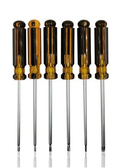 6 Pcs Screwdriver Set T10 T15 T20 T25 T27 T30 Set CR-V Professional Multi-purpose Screwdriver Set With Hanging Rack SCEY SCY8241