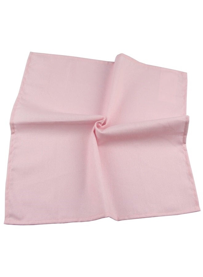 INFEI Solid Color Cotton Linen Blended Thin Dinner Cloth Napkins - Set of 12 (40 x 40 cm) - for Events & Home Use (Pink) - Image 4