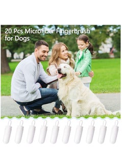 Dog Finger Toothbrush, 20 Pcs Microfiber Fingerbrush for Dogs Soft Finger Toothbrush Pet Dental Finger Brush for Dog Cat Teeth Cleaning Remove Plaque and Tartar - pzsku/Z373BD6B897EDBC89141BZ/45/_/1725544926/958d3853-d571-44fc-9b6e-54e14d2b051c