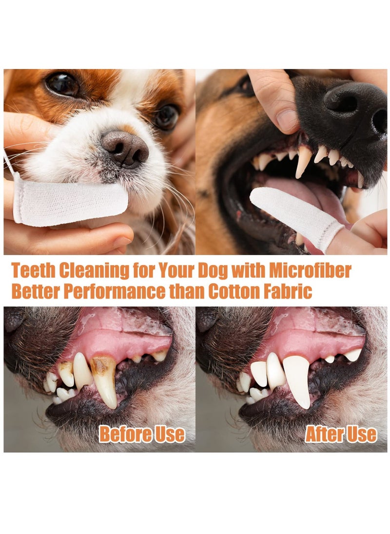 Dog Finger Toothbrush, 20 Pcs Microfiber Fingerbrush for Dogs Soft Finger Toothbrush Pet Dental Finger Brush for Dog Cat Teeth Cleaning Remove Plaque and Tartar - Image 5