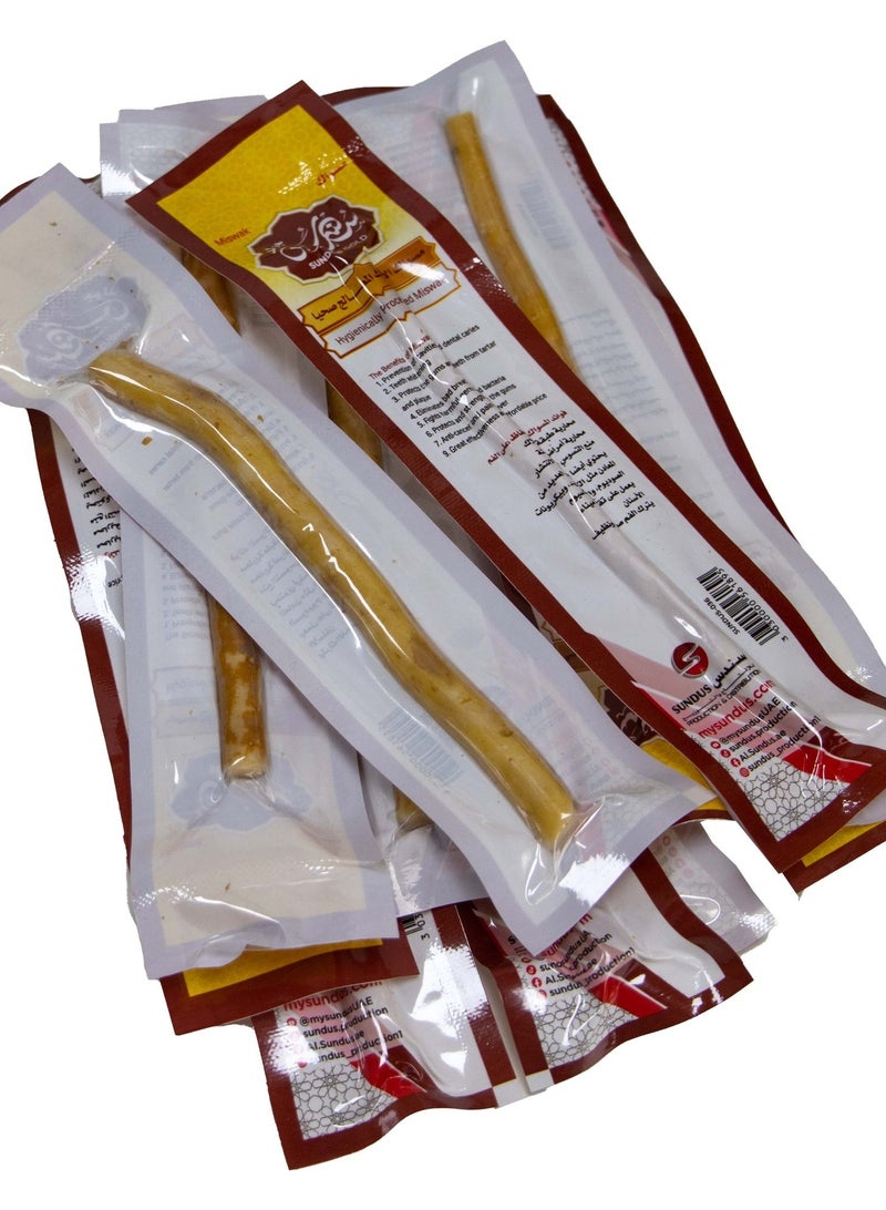 Sundus Miswak Is a Box Containing 12 Healthy Miswak Treated in Airless Packages - Image 2
