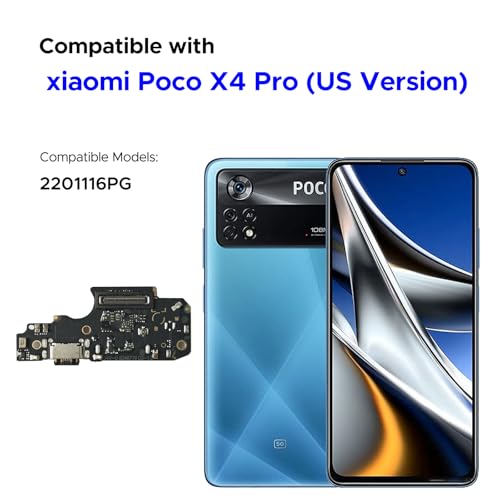 GREEN FUSION Charging Port Replacement Compatible with Xiaomi Poco X4 Pro, Includes Repair Tools - Image 2