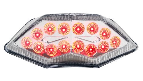 Motodynamic Integrated Sequential LED Tail Lights Clear Lens for 20132017 Kawasaki Ninja 300
