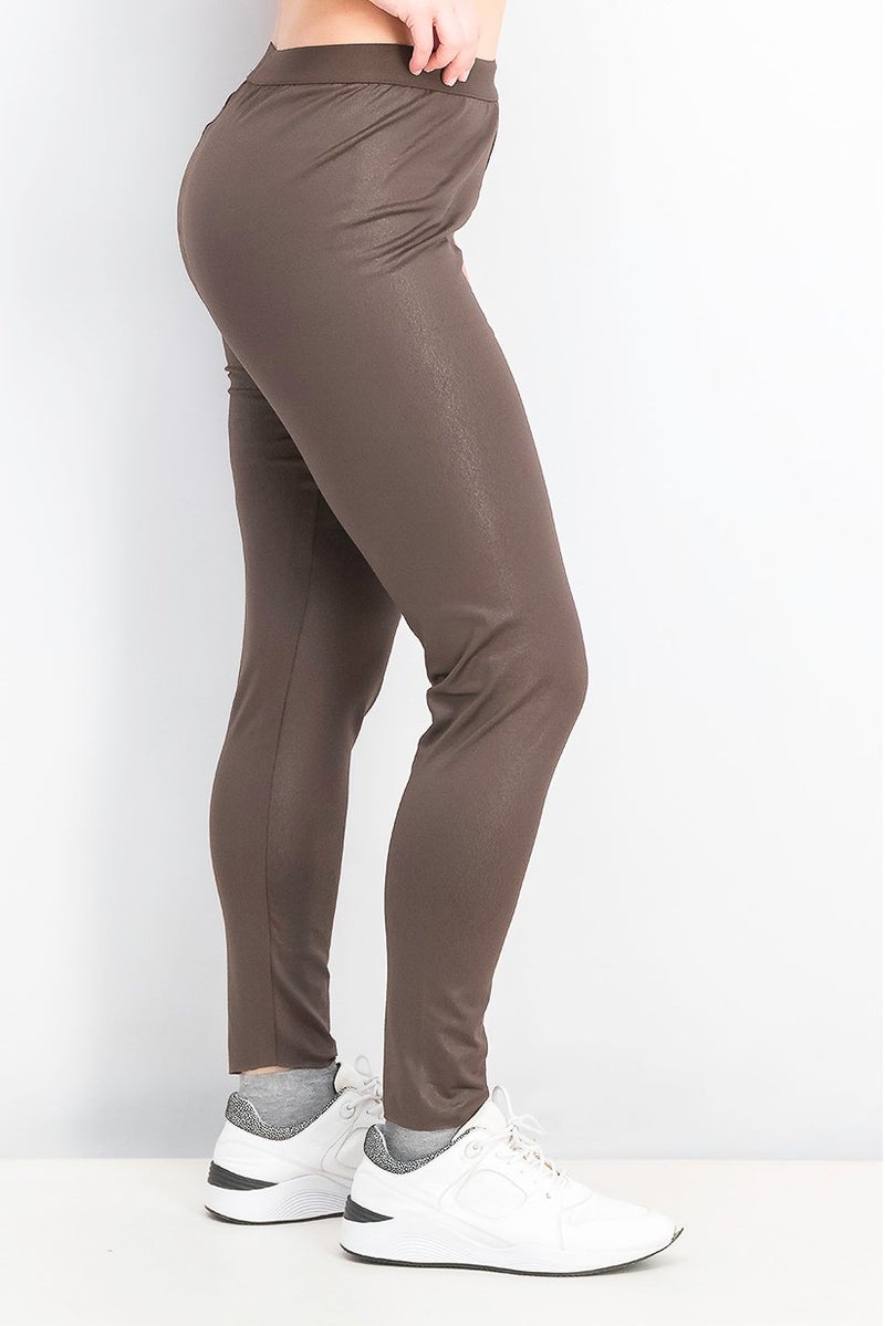 Tchibo Women Pull On Leggings, Brown - Image 3