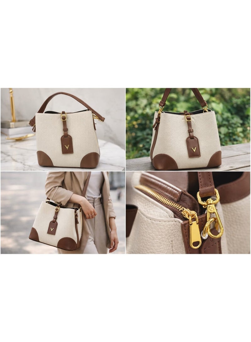 SUNSTAR Elegant Two-Tone Handbag with Premium Gold Accents - Image 2