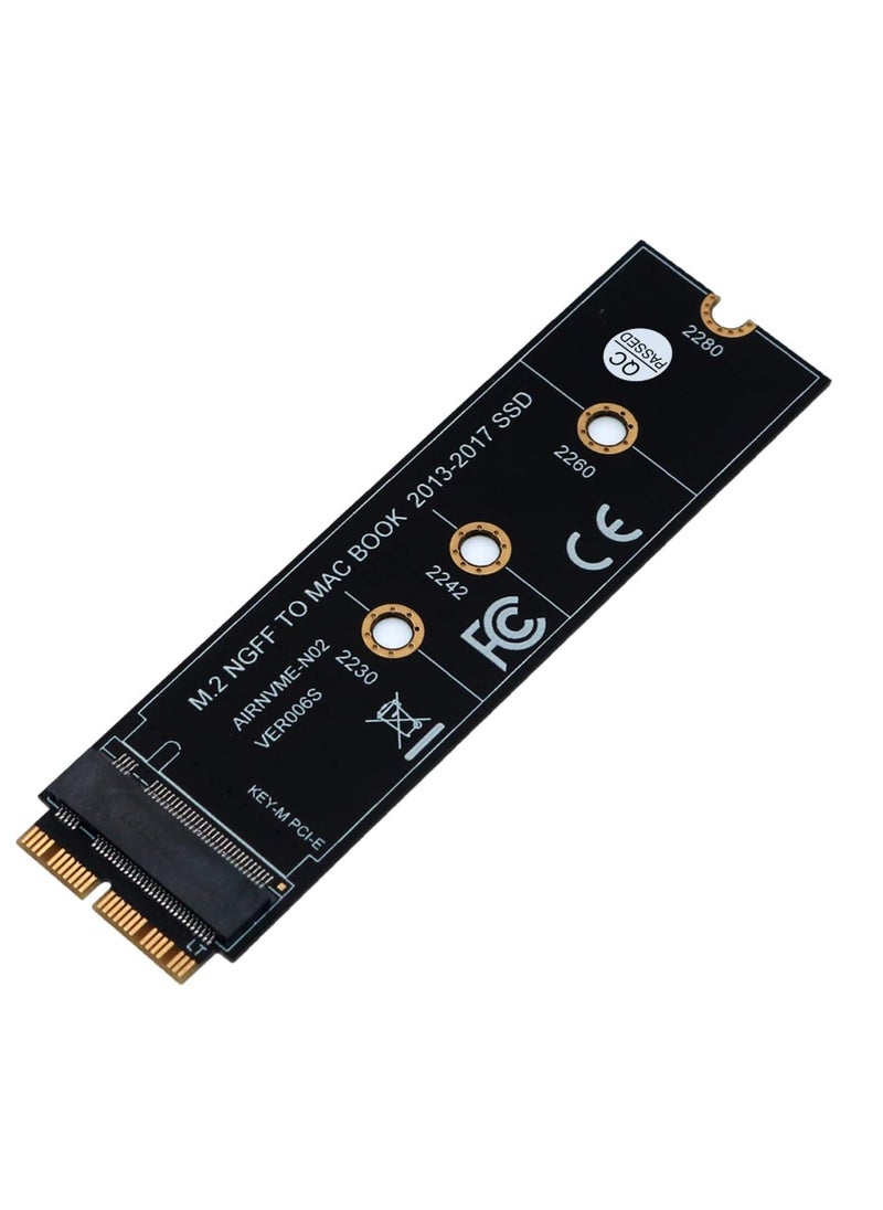 Generic Mostpoint M.2 SSD External Memory Adapter Card for MacBook Air (2013-2017) Upgrade, Black,  - Image 1