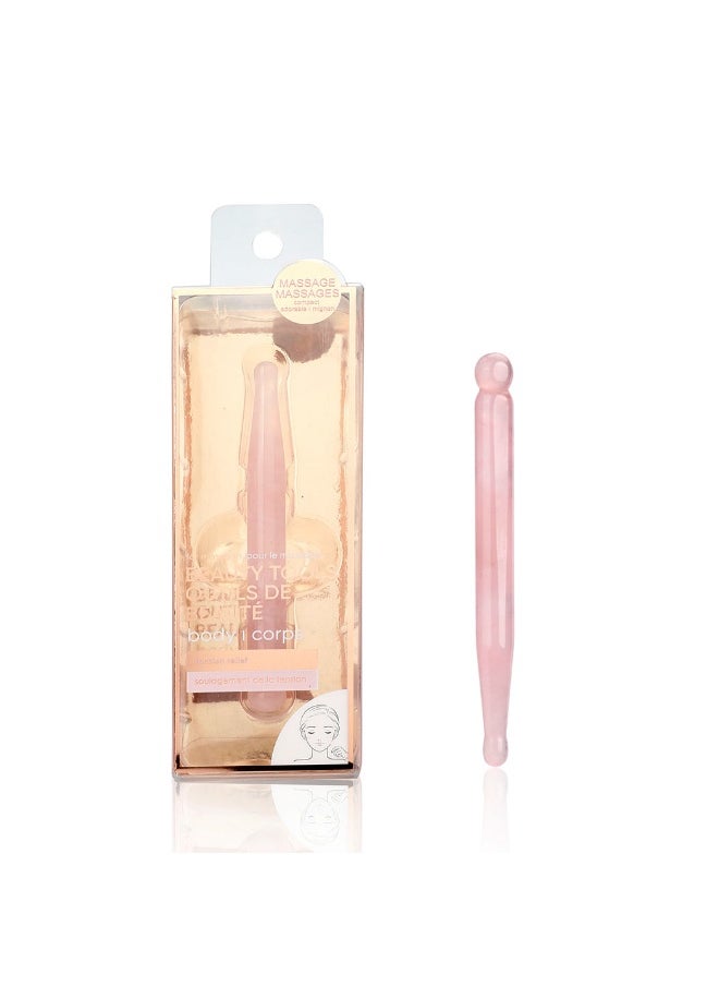 Miniso Relieve eye strain and relax with this soothing Pink Pearl Series eye massage stick. 