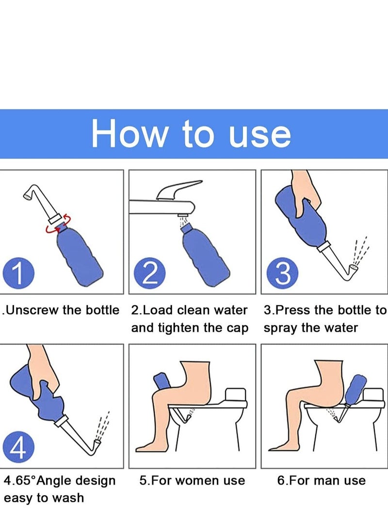Travel Portable Bidet Personal Handheld Bidet Sprayer for Kids  Washing Women Cleansing 450ML Capacity and Angled Nozzle Spray - Image 5