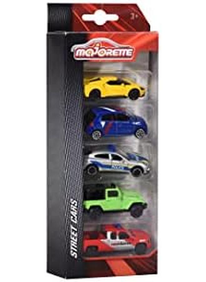 Majorette Street Cars 5 Pieces Set For Ages 3 Plus Years Old Assorted Sets - Image 2
