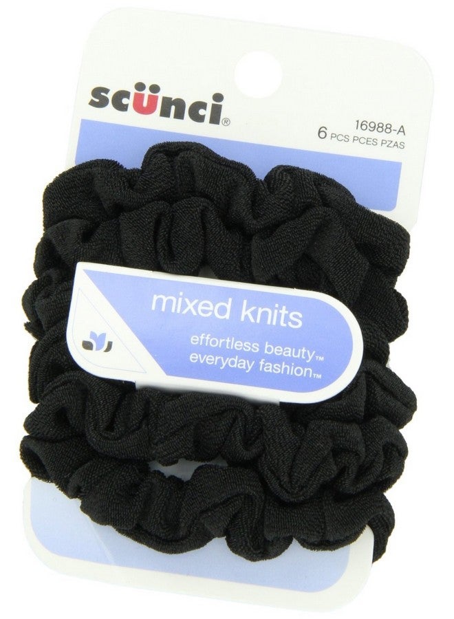Scunci Effortless Beauty Mini Slinky Black Twisters 18, 3 Count - Image 3