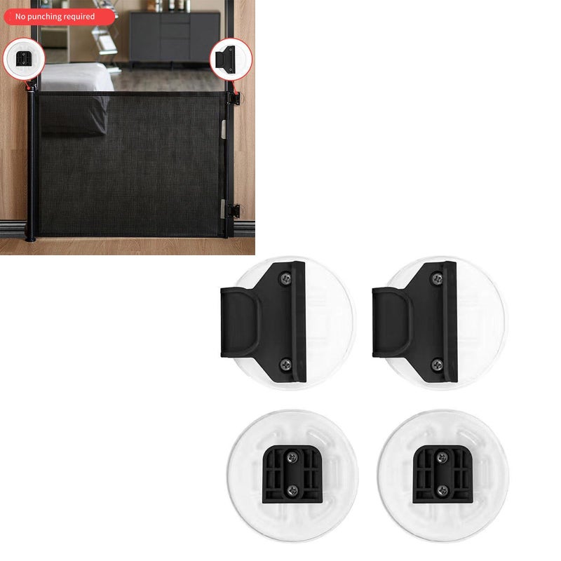 Gray Nylon Gate Fence Mounting Brackets Hooks And Screws Replacement Parts Set Size B - Image 3