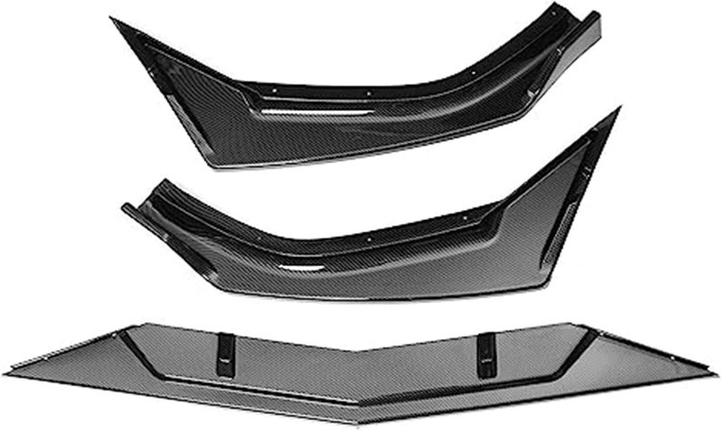 QASULER Front Bumper Lip Spoiler for Civic 2016-2020 - Image 1