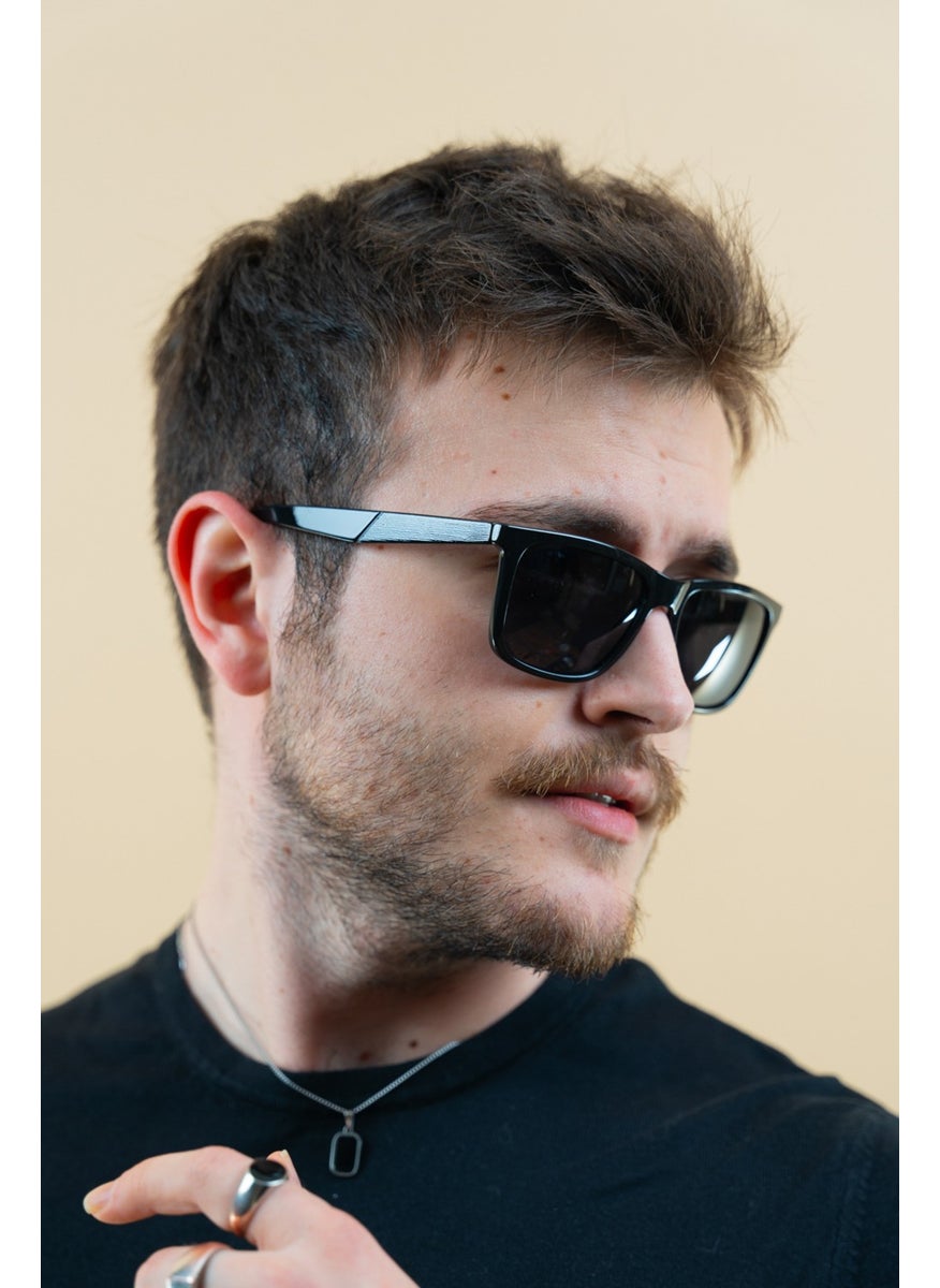 Focus On Tomas Black Polarized Men's Sunglasses | Flexible Lightweight Unbreakable  - Image 1