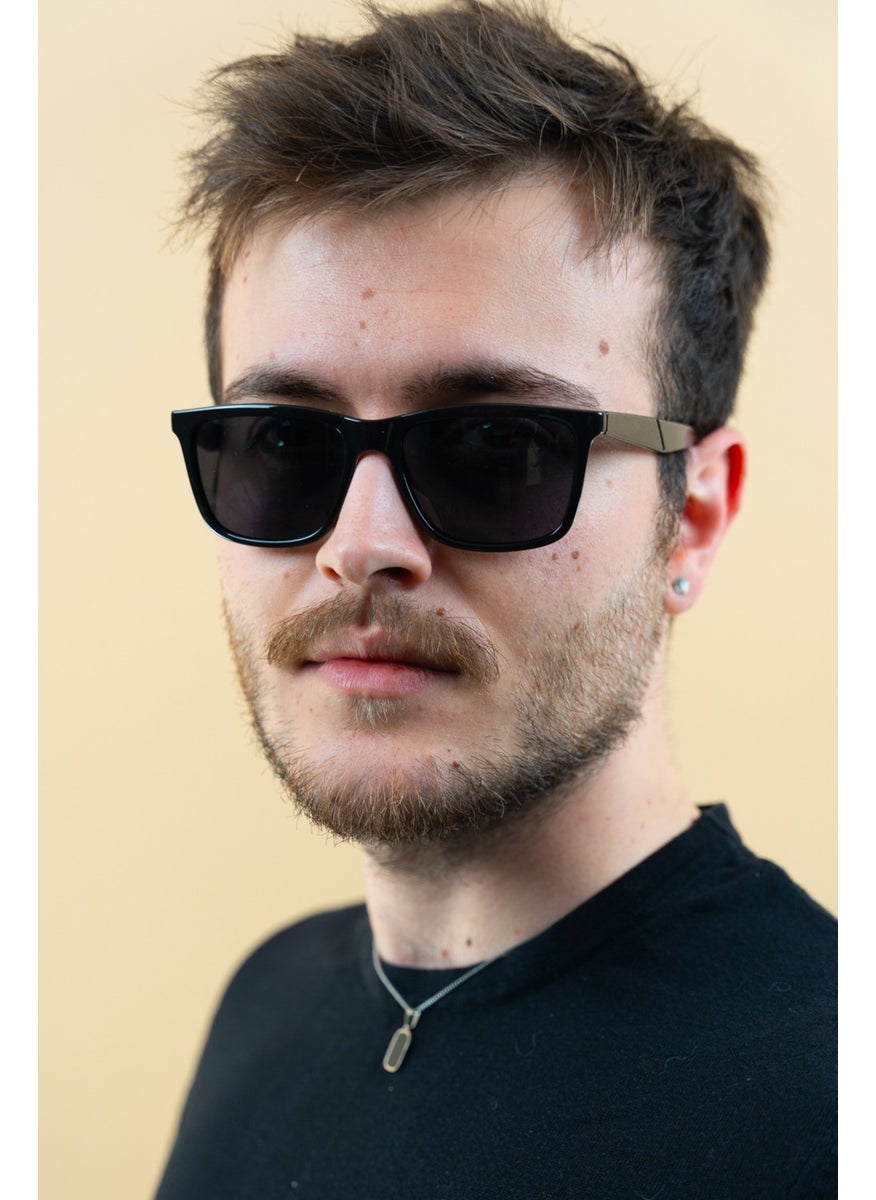 Focus On - Tomas Black Polarized Men's Sunglasses | Flexible Lightweight Unbreakable - Image 1