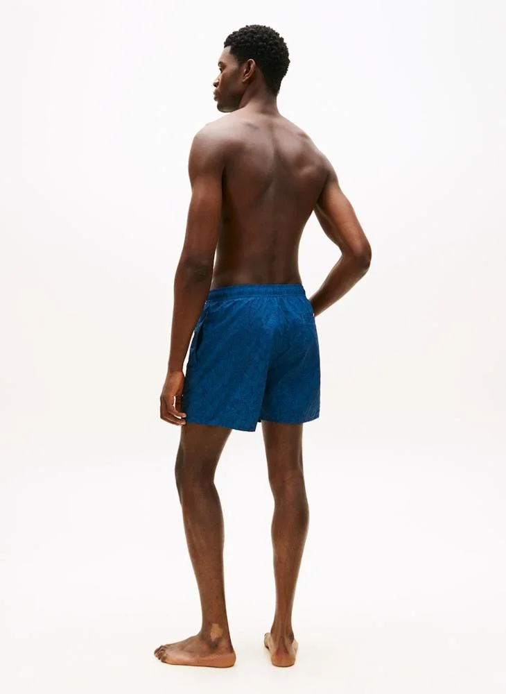 TOMMY HILFIGER Original Print Mid Length Swim Shorts