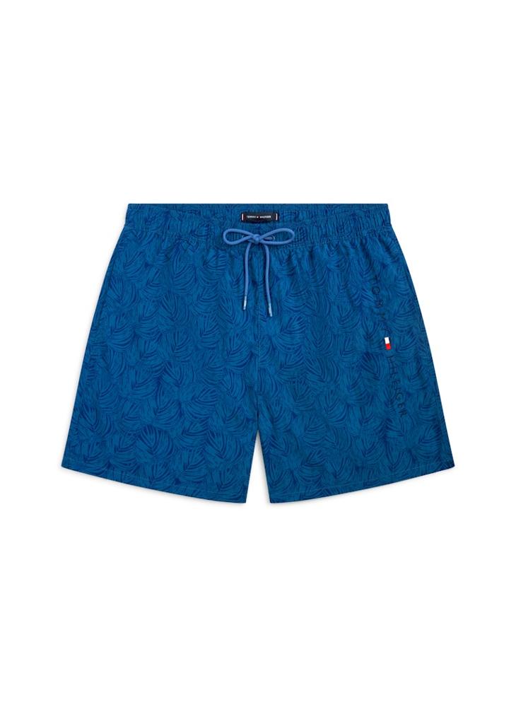 TOMMY HILFIGER Original Print Mid Length Swim Shorts - Image 5