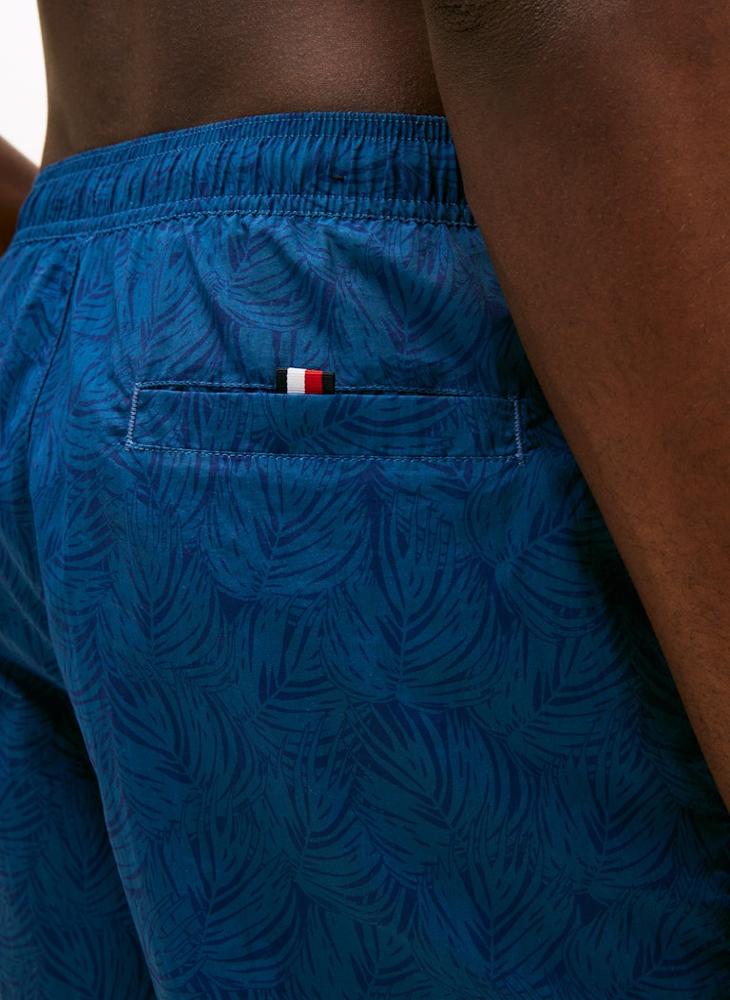 TOMMY HILFIGER Original Print Mid Length Swim Shorts - Image 3