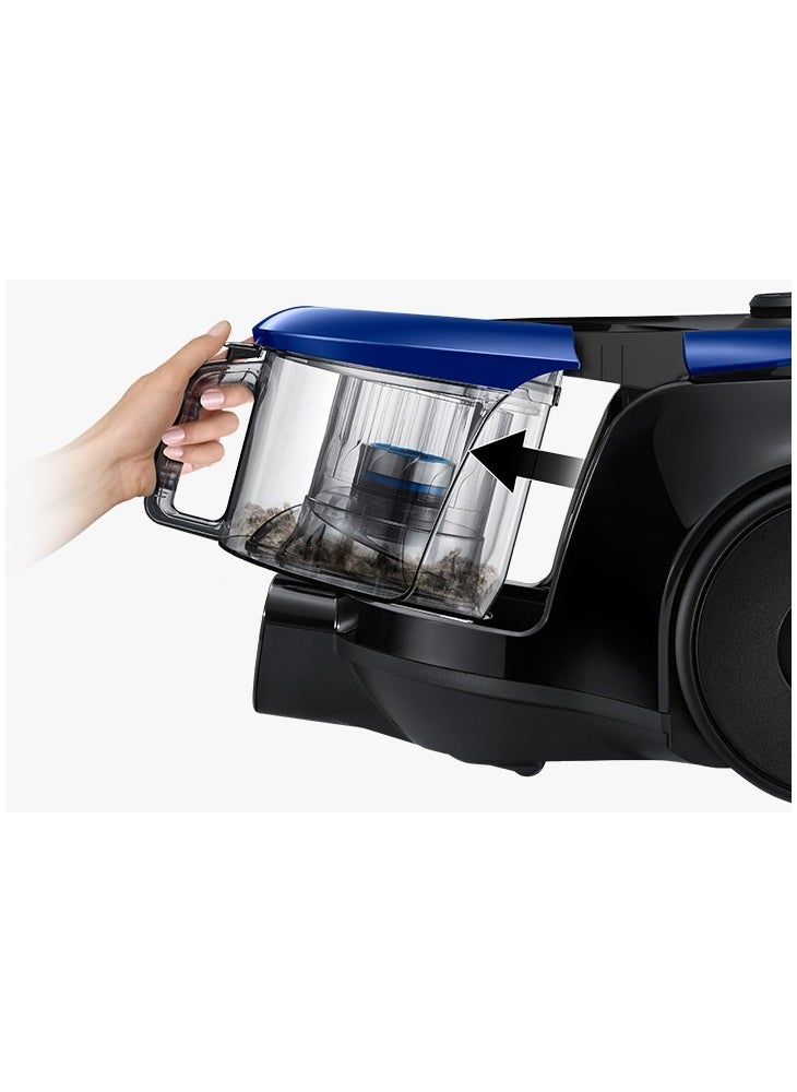 Canister Vacuum Cleaner With Cyclone Force Technology Powerful Suction Efficient Dust Separation And Compact Design For Home Cleaning