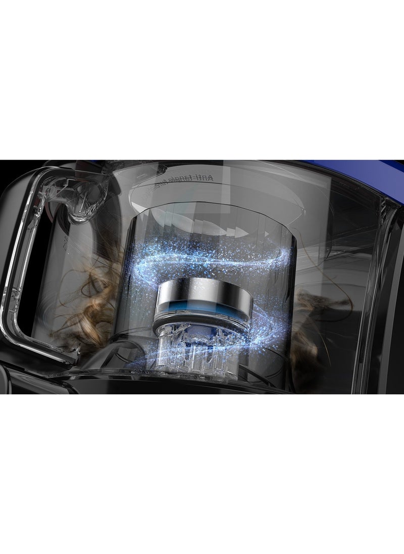 Canister Vacuum Cleaner With Cyclone Force Technology Powerful Suction Efficient Dust Separation And Compact Design For Home Cleaning