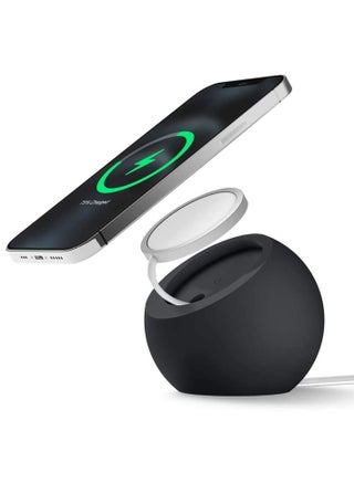 Stand for MagSafe Charger, Silicone Charger Holder for MagSafe, Magnetic Wireless Charger Storage Winder Charging Base Nonslip SpaceSaving (Black) - pzsku/Z373C50DA8C6E567ADEC2Z/45/_/1683367106/9363c9dc-f092-4b62-ae65-422113331a06