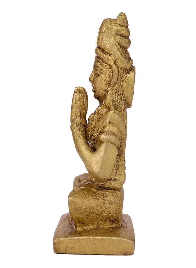 GURU JEE™ Handmade Brass Statue Mother Goddess Parvati Maa Idol Murti Sitting Religious Gifts for Puja Mandir Temple Home Décor Gifts Showpiece - Image 4