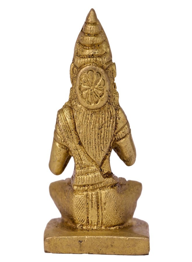 GURU JEE™ Handmade Brass Statue Mother Goddess Parvati Maa Idol Murti Sitting Religious Gifts for Puja Mandir Temple Home Décor Gifts Showpiece - Image 2