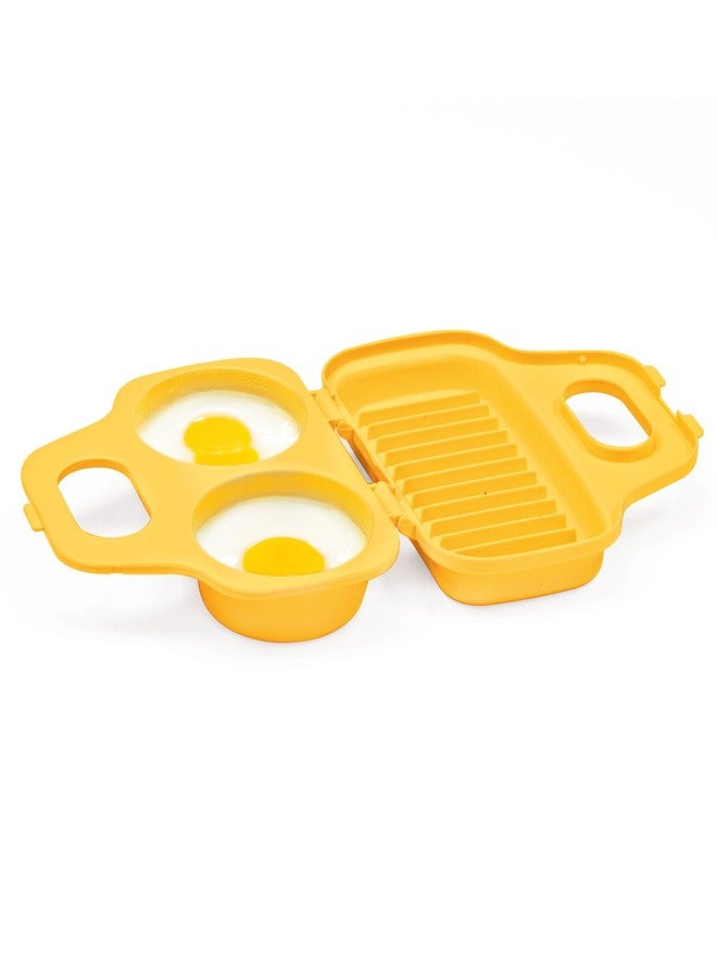 PrepSolutions Microwave Egg Poacher - Yellow, Easy-to-Use for Low-Calorie Breakfasts and Lunches - Image 2