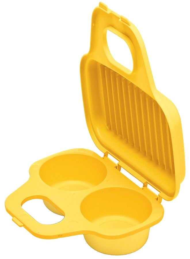PrepSolutions Microwave Egg Poacher - Yellow, Easy-to-Use for Low-Calorie Breakfasts and Lunches - Image 1