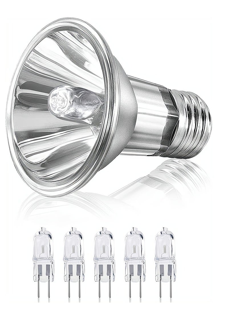 Reptile Halogen Bulbs E27 50W Dimmable UVA/UVB Full Spectrum Tortoise Heating Bulb Backlight Basking Spotlight for Turtle Lizard Snake Amphibian - Image 1