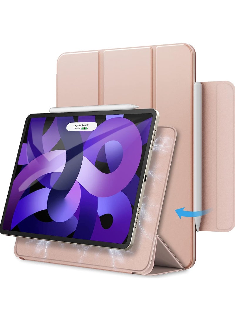 Rock Pow For iPad Pro 11 Inch Case iPad 11 Pro Case (2022/2021/2020 4th/3rd/2nd Generation) Convenient Magnetic Attachment 2 Way Stand Full Pencil 2 Support Rebound Magnetic Case - Image 1