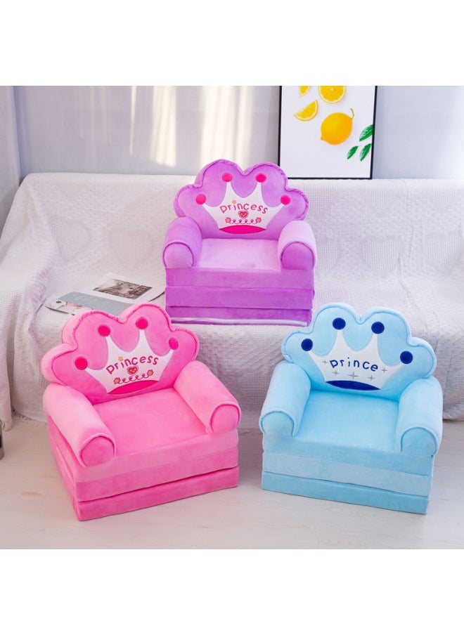 Generic - Children's Multi-layer Folding Plush Cartoon Sofa Removable And Washable Kindergarten Reading Area Cute Tatami-Color:Pink Monkey-Height:Four Layers (50*150cm) - Image 1