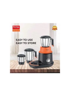 PRESTIGE Prestige Stack-O-Mix 750 W Mixer Grinder with 3 Ss Jars, Black & Orange  - Image 3