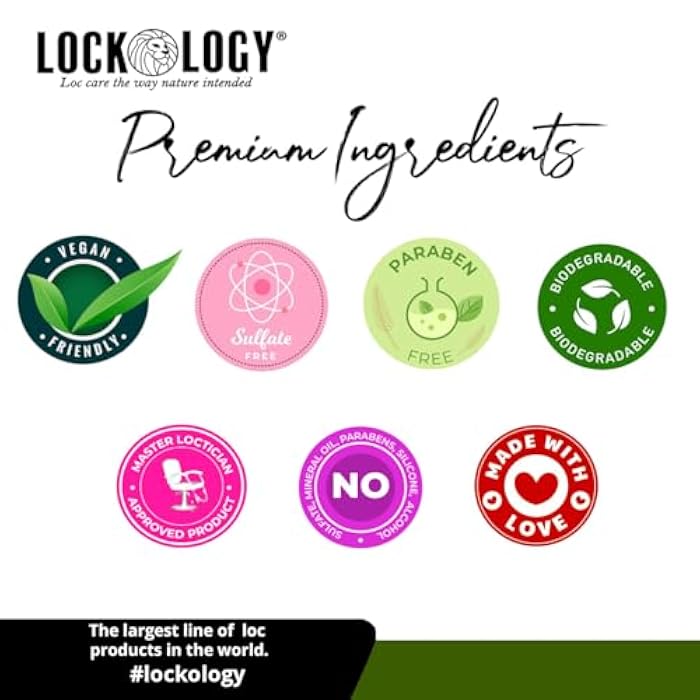 Lockology Loc Shampoo Dreadlock Shampoo with Peppermint Tea Tree, Organic For Dreads | Dreadlock Hair Products - Image 5