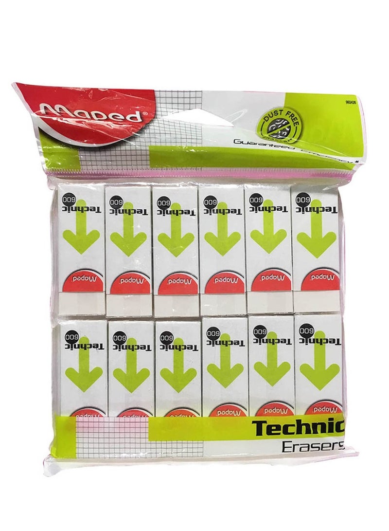 Maped ممحاة تقنية مكونة من 12 قطعة - Image 1