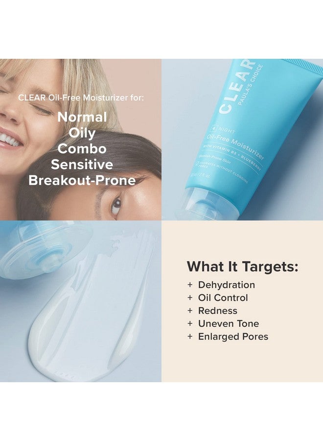 PAULA'S CHOICE Clear Oil-Free Moisturizer, Lightweight Face Moisturizer For Acne-Prone Skin, Pore-Minimizing Niacinamide, Soothing Antioxidants, Ceramides To Calm Redness, 60 Ml - Image 4