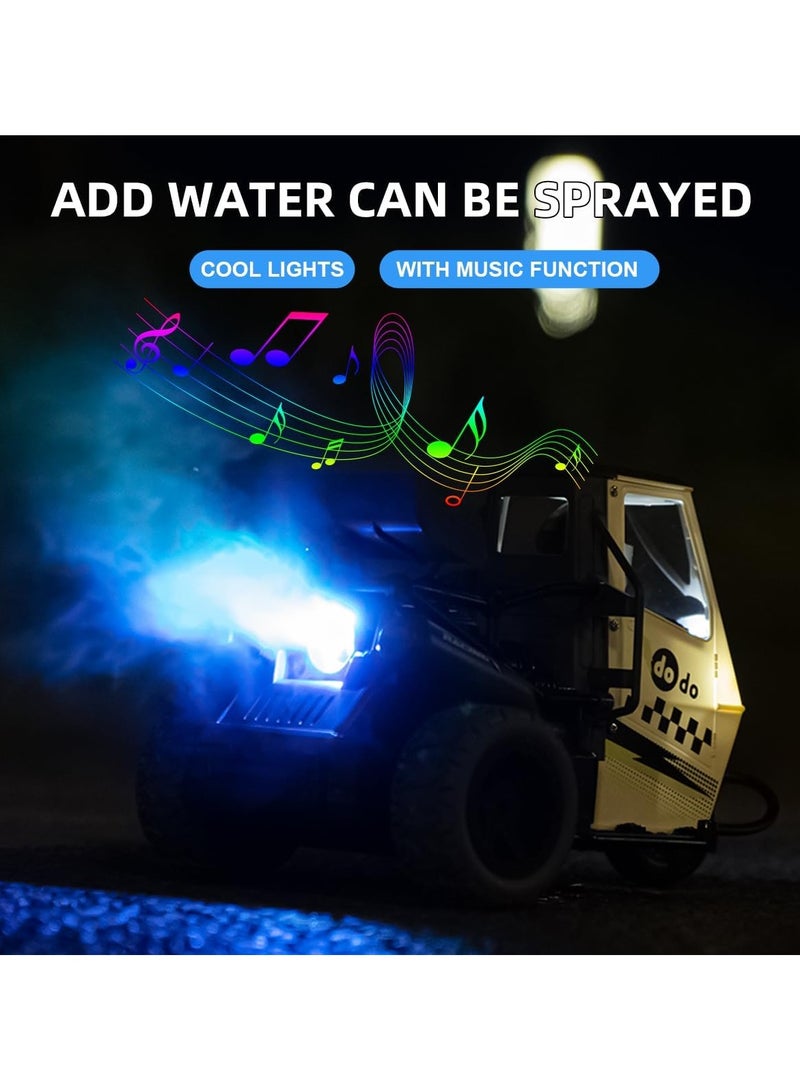 Remote Control Car, 1:16 RC Motorcycles for Children, 22 kmh Remote Control Car Truck, 2.4 GHz RC Car with Batteries, Proportional Steering, Spray, Music, Lights for Adults - Image 2