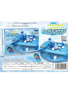 Ice-breaking frog toy saving little penguin ice-breaking game ice-breaking penguin parent-child interactive childrens desktop game Large Quadrilateral Ice Penguin-Color Box
